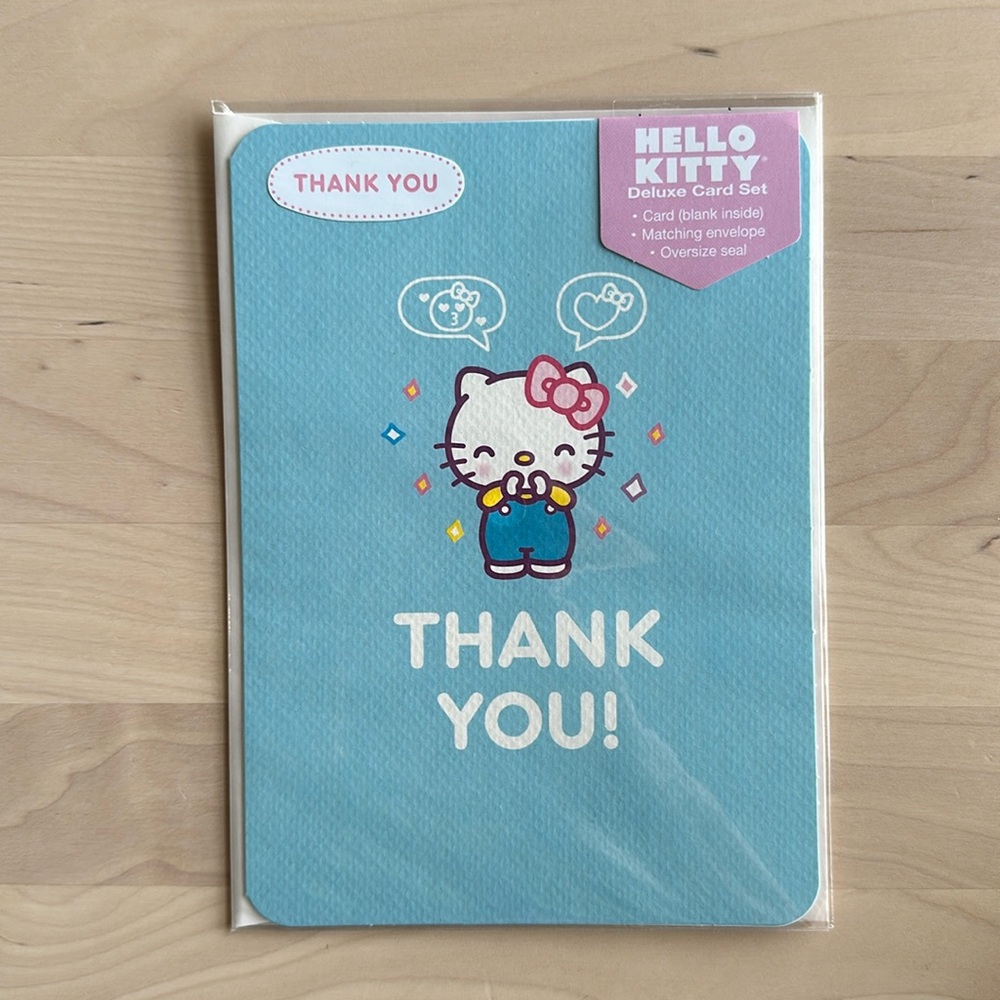 Hello Kitty Thank you card